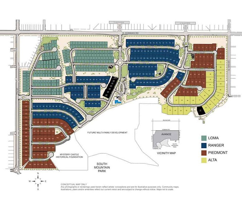 Avance Site Map Plan 800x682